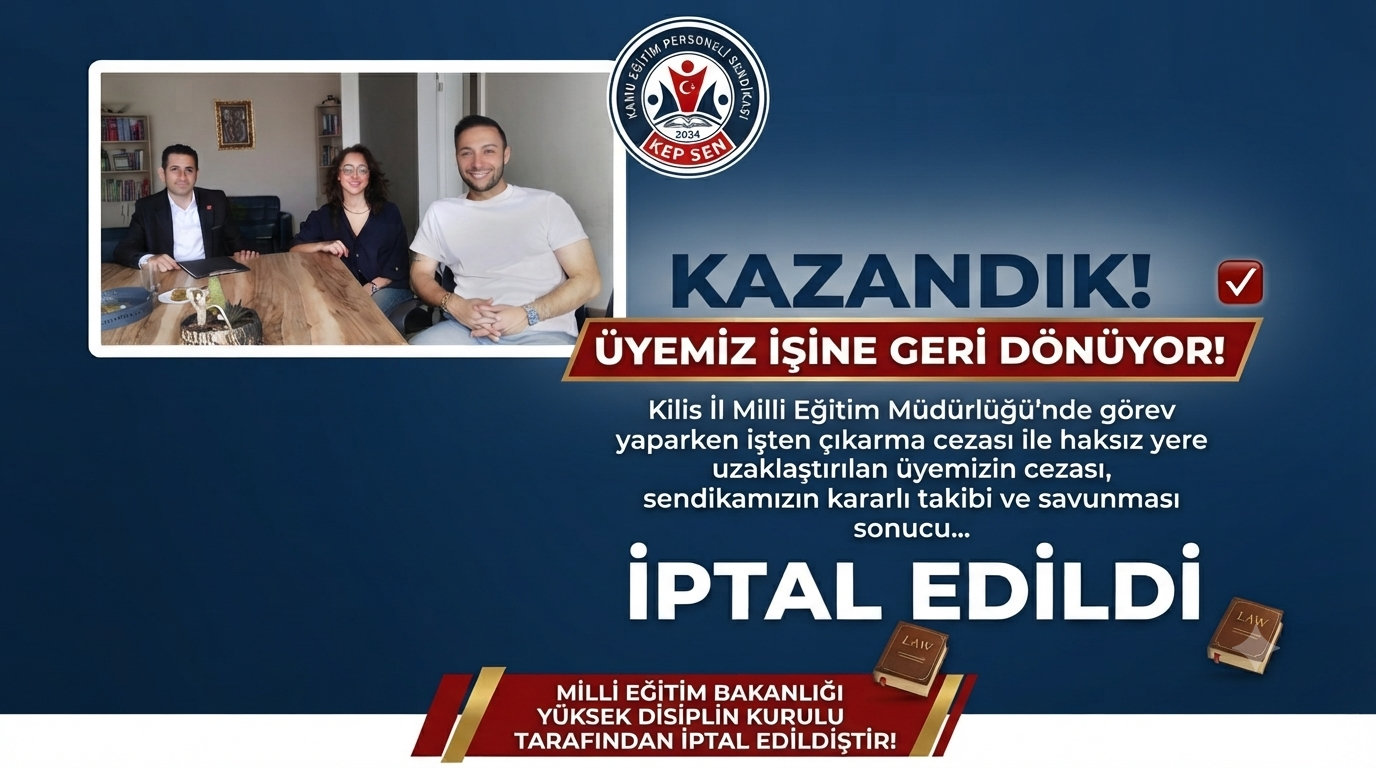 KEP-SEN'in Mücadelesi Sonuç Verdi: