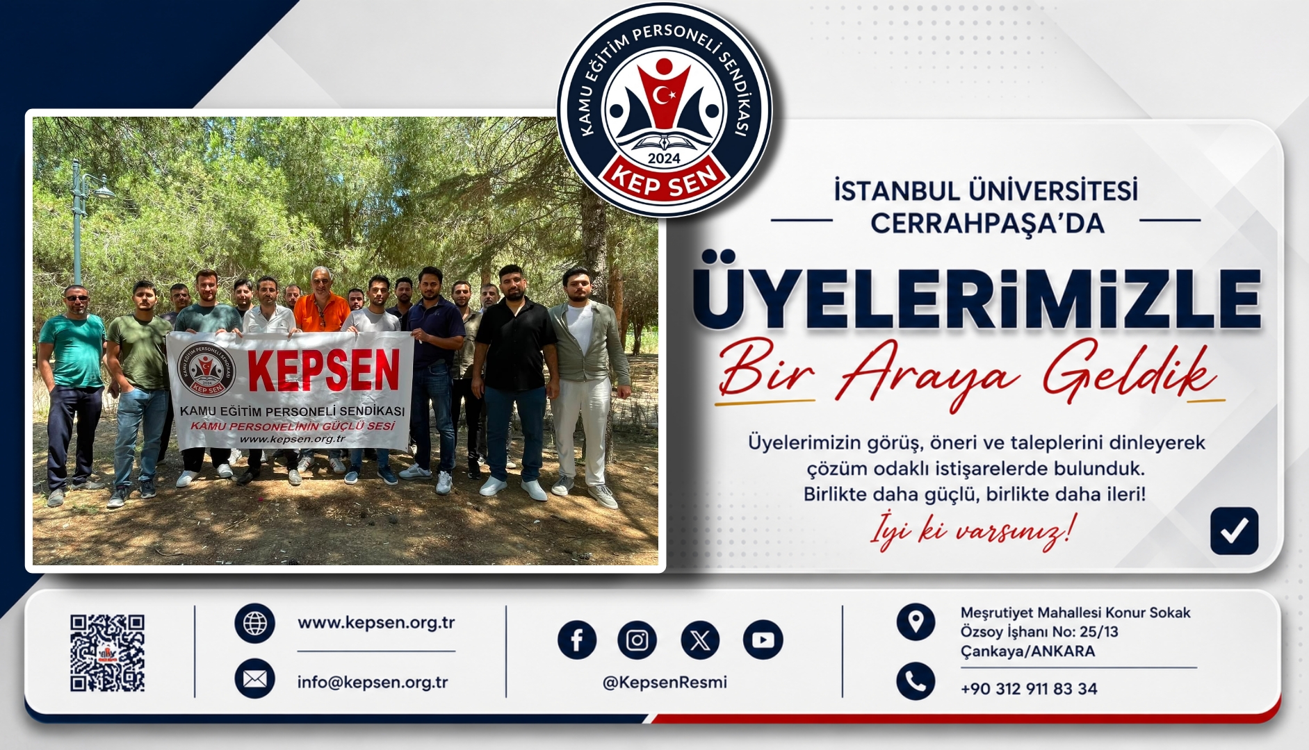 İstanbul Üniversitesi-Cerrahpaşa Üyelerimizle Bir Araya Geldik